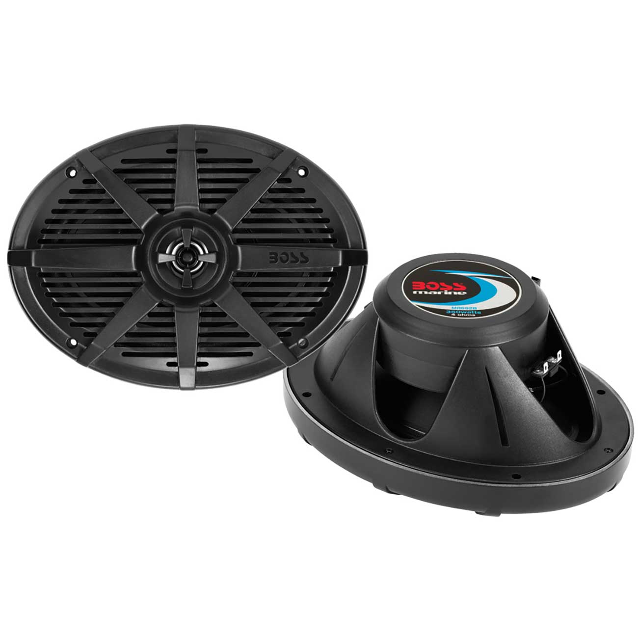 Boss 6x9" 2-way Coaxial Marine Speaker 350w (black)