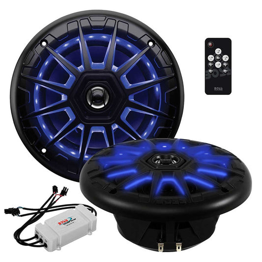 Boss Audio Marine 6.5” 2-way Speaker With Rgb Led Illumination (black)