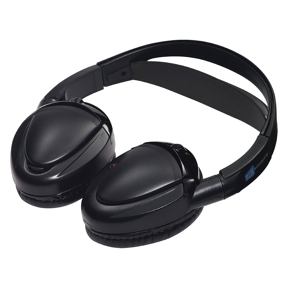 Audiovox Dual Channel Wireless Fold Flat Headphones Auto Shut Off