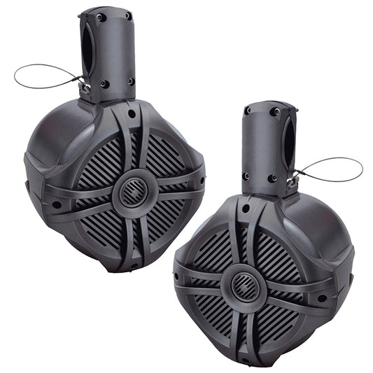 Power Acoustik Marine 6.5" Wake Tower Speaker Titanium (pair)