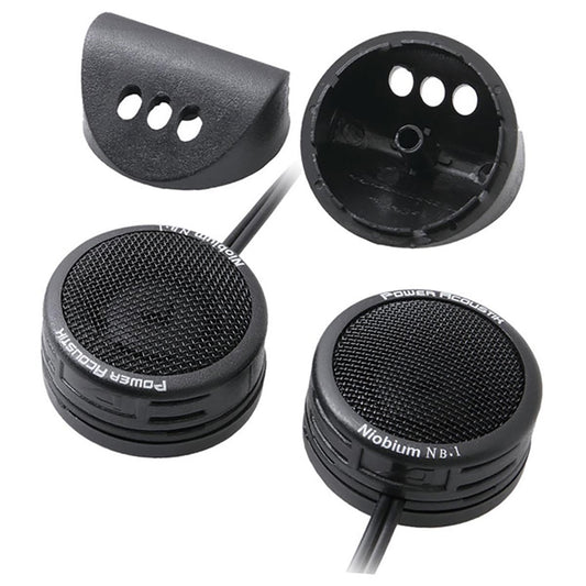 Power Acoustik 1" Tweeters (sold In Pairs) 200 Watt2-way Mount; Built-in Xover