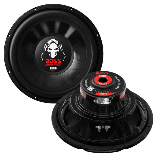 Boss Phantom 12″ Woofer 800w Rms/1600w Max Single 4 Ohm Voice Coils