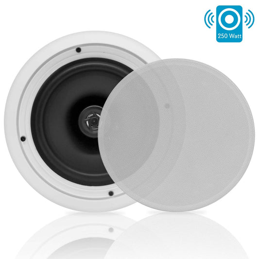 Pyle Speaker Ceiling Mount 8" 2-way - Round Pair