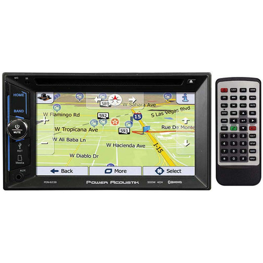 Power Acoustik D.din 6.2" Touchscreen Am/fm/dvd/cd/bt/navigation