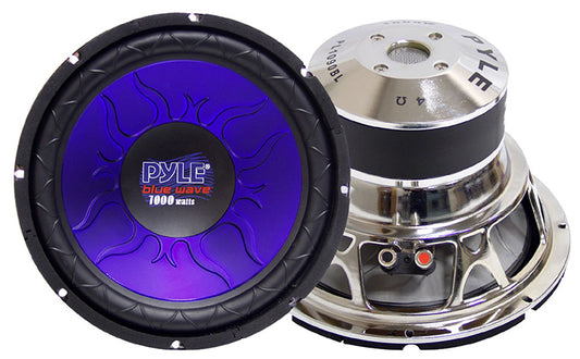 Subwoofer 12" Pyle 1200w Dvc Dual 90oz. Magnets (180oz Tot)