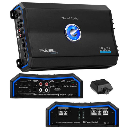 Planet Pulse Series Class D Monoblock Amplifier 3000w Max