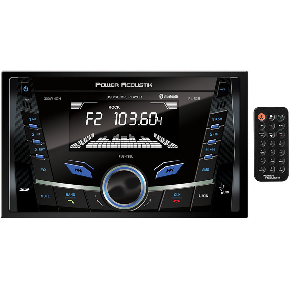 Power Acoustik D.din Am/fm/usb/sd/bt Mechless