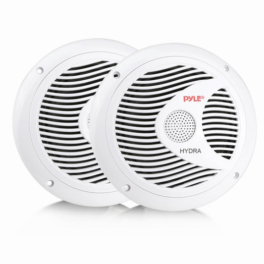 Pyle Marine 6.5” Dual Cone Speakers (white)