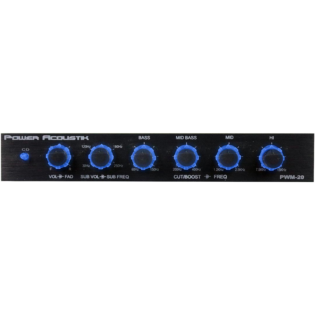 Equalizer Power Acoustik Pre-amp; 18db/octave