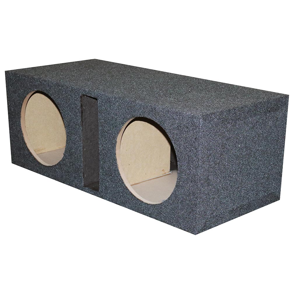 *bass10* Empty Woofer Box Qpower; (2)10"; Slot Ported