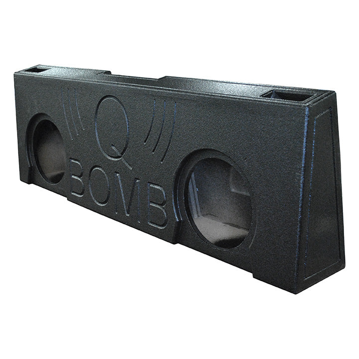 Qpower "qbomb" Chevy/gmc Crew Cab '07-'13 Dual 10" Vented Empty Woofer Box