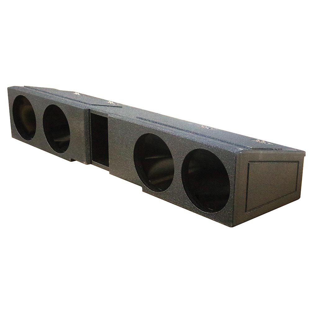 Qpower "qbomb" Chevy/gmc Crew Cab '07-'22 Quad 8" Ported Woofer Box