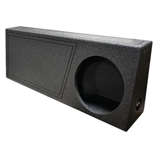 Qpower Single 12" Ported Spl Empty Woofer Box W/bedliner Spray