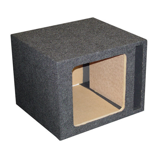 Qpower Empty Woofer Box Single 12" Square;vented;mdf