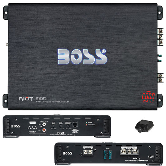 Boss Riot Monoblock Amplifier 2000w Max