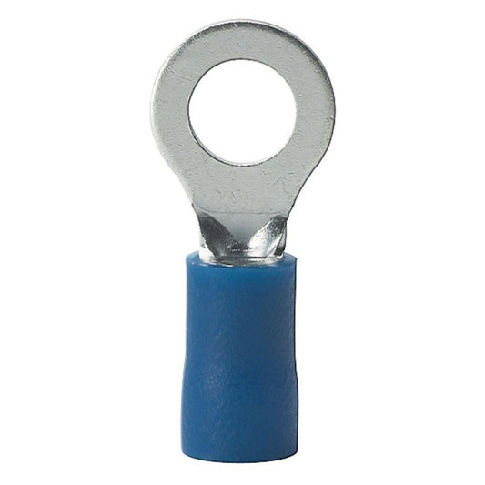 Ring Terminals #10 14-16 Ga. 100 Pcs; Blue; Xscorpion