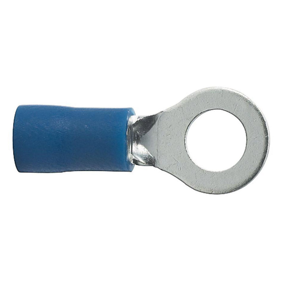 Ring Terminals #8 14-16 Ga. 100 Pcs; Blue; Xscorpion