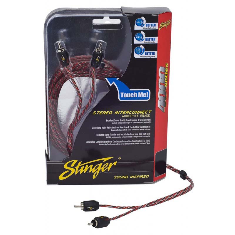 Stinger 12ft 4000 2ch Rca's Directional Twisted