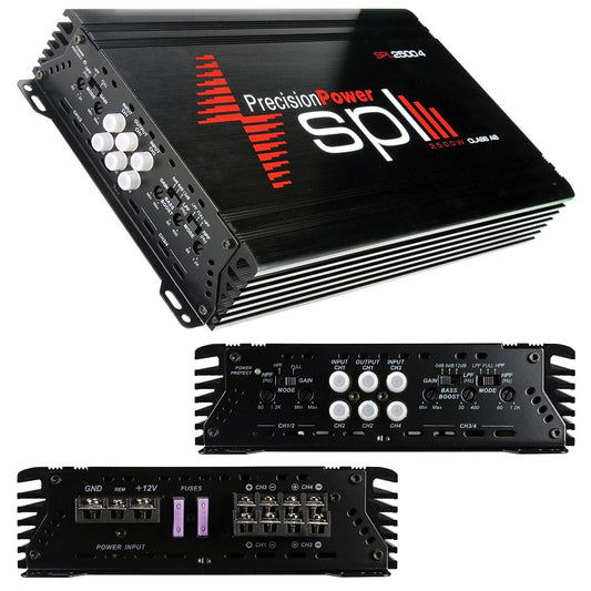 Precision Power Amplifier 2500 Watts Max 4 Channel