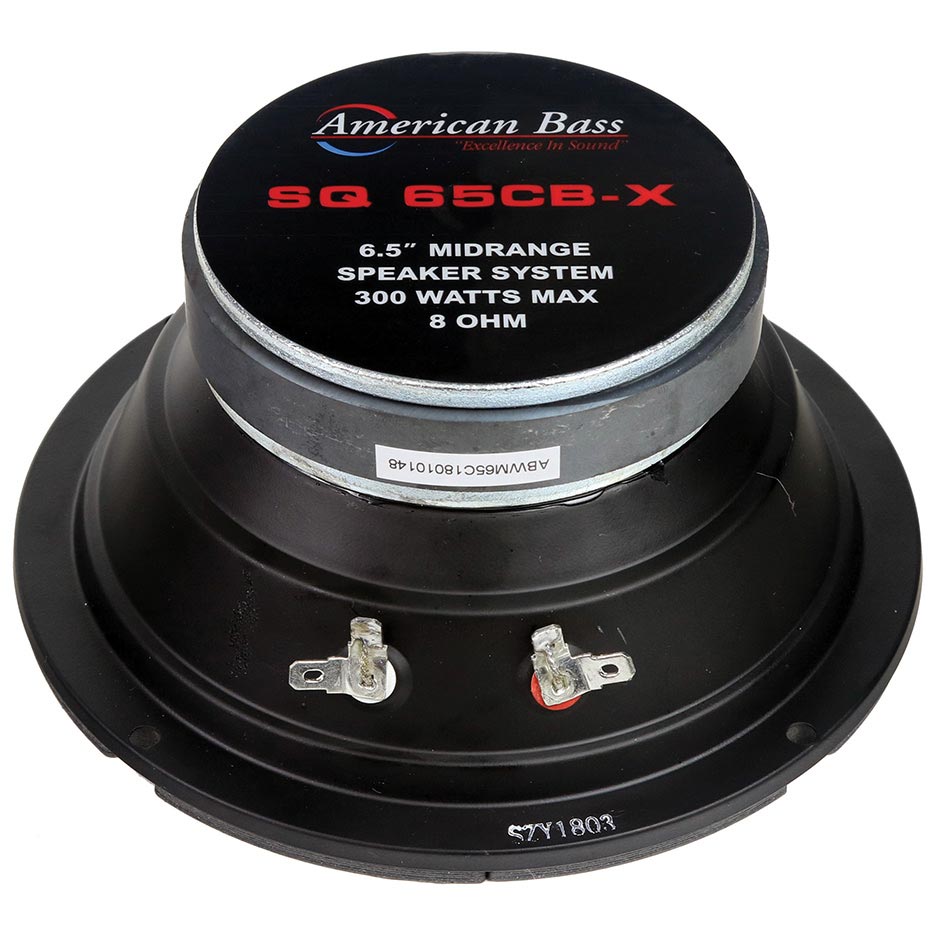 American Bass 6.5″ Midrange Speaker, 150W RMS/300W Max, 8 Ohm