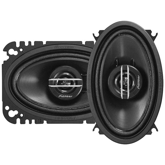 Pioneer 4x6" 2 Way Full Range Speakers 200 Watts - Pair - No Grills