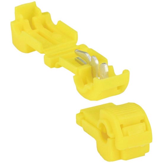 T Tap Connectors Xscorpion 12/10ga. 50pcs; Yellow