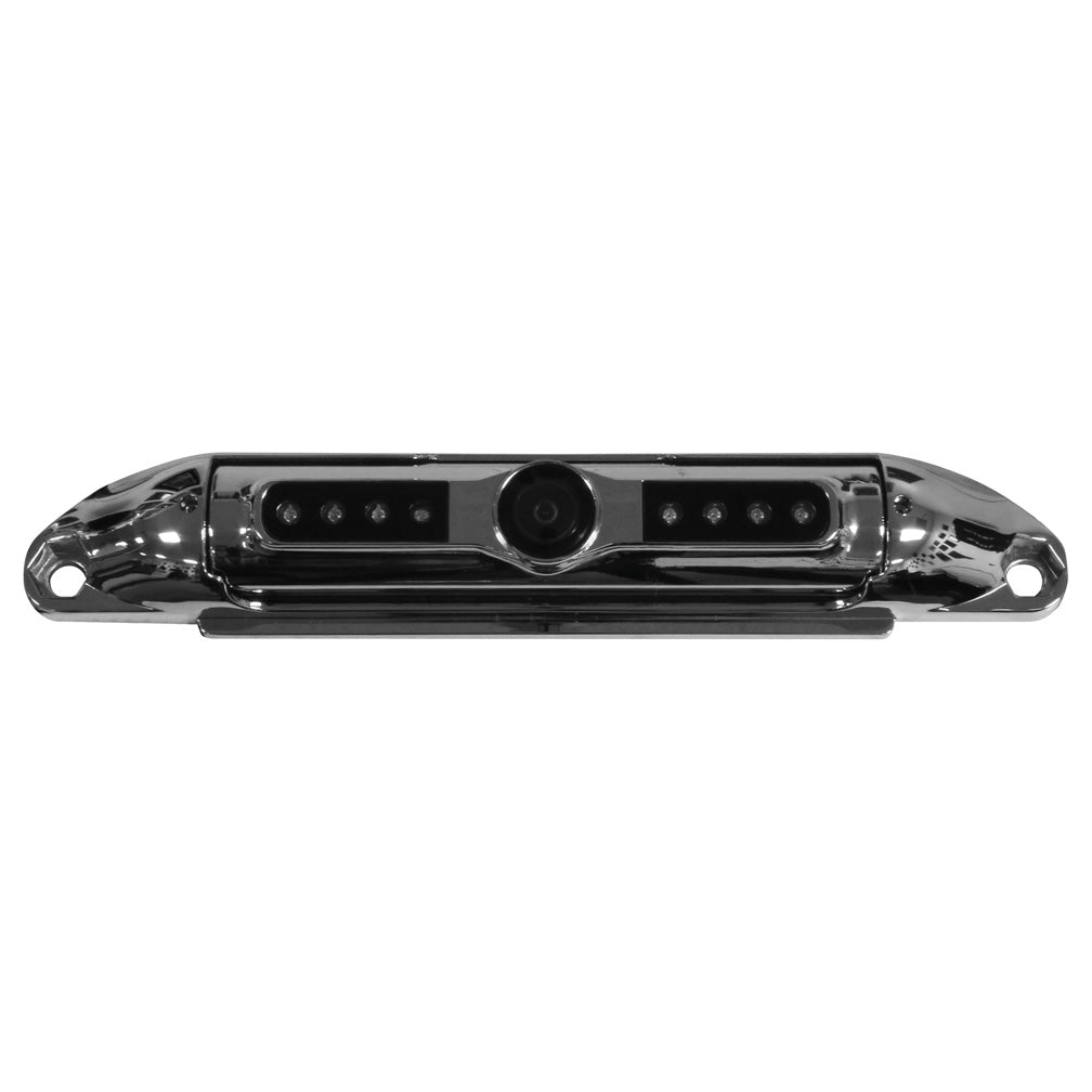 Boyo Bartype License Plate Camera With Night Vision Chrome