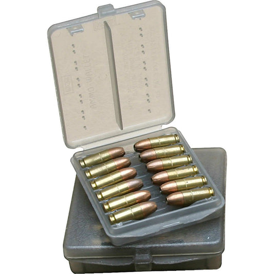 Mtm Ammo Wallet - 12 Handgun Round 38sp/357 (clear Smoke)