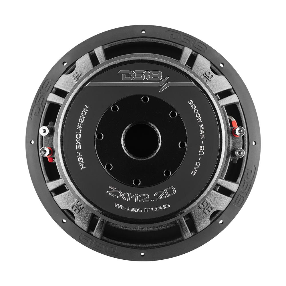 DS18 12″ Woofer, 1000W RMS/2000W Max, Dual 2 Ohm Voice Coils