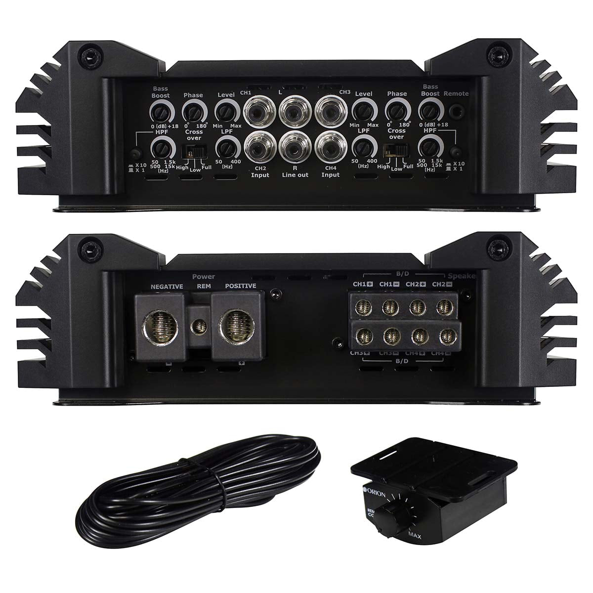 Orion 4 Channel Amplifier, 2500 RMS/10000W MAX