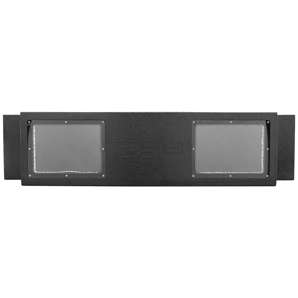 DS18 Vented Down-Firing Dual 12″ Enclosure for Jeeps with Acrylic Windows & LED Illumination